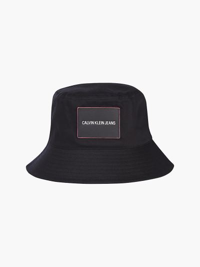 Calvin Klein Táskák & Kiegészítők HU678325 | Calvin Klein Cotton Twill Bucket Női Kalapok Fekete